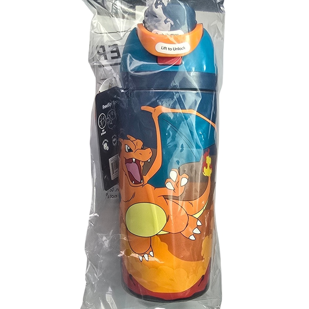 Owala FreeSip Pokemon Charizard Insulated Stainless Steel Water Bottle 16oz NEW